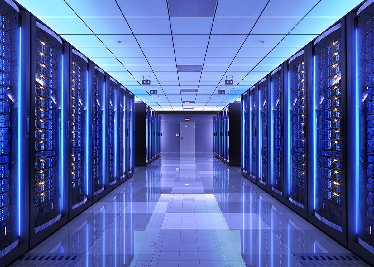 A thumbnail image showing a data center