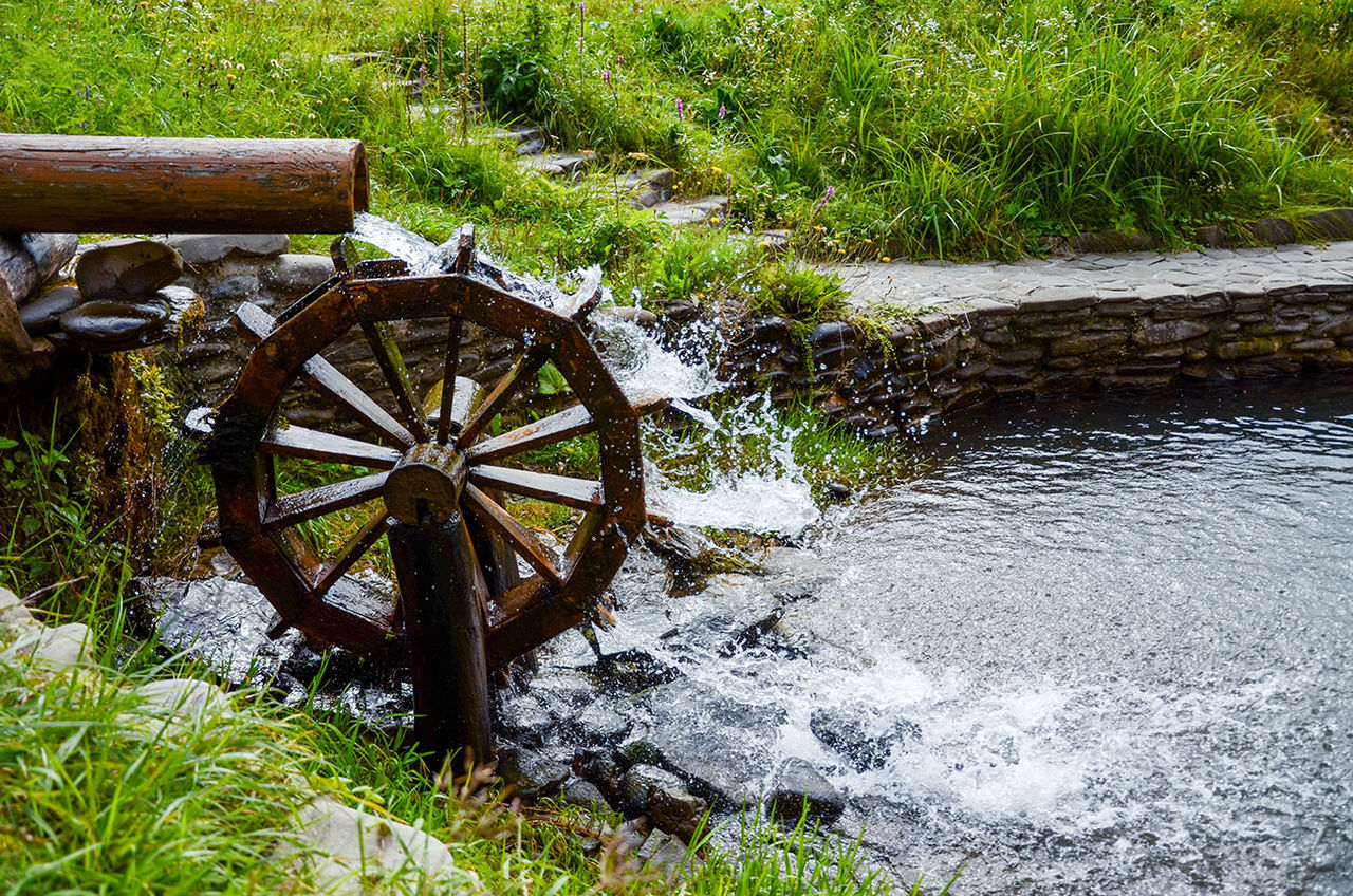 The concept of water wheels stretches back as far as the 4th century BC