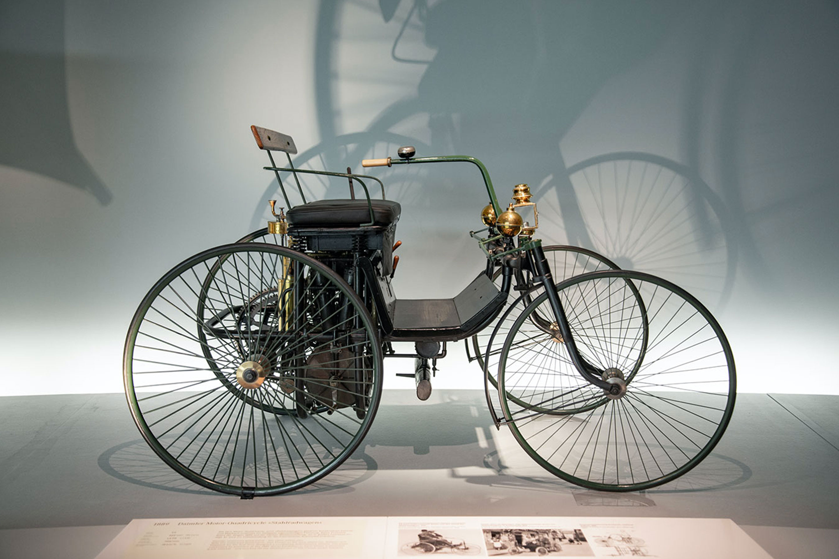 The Daimler motorized quadricycle