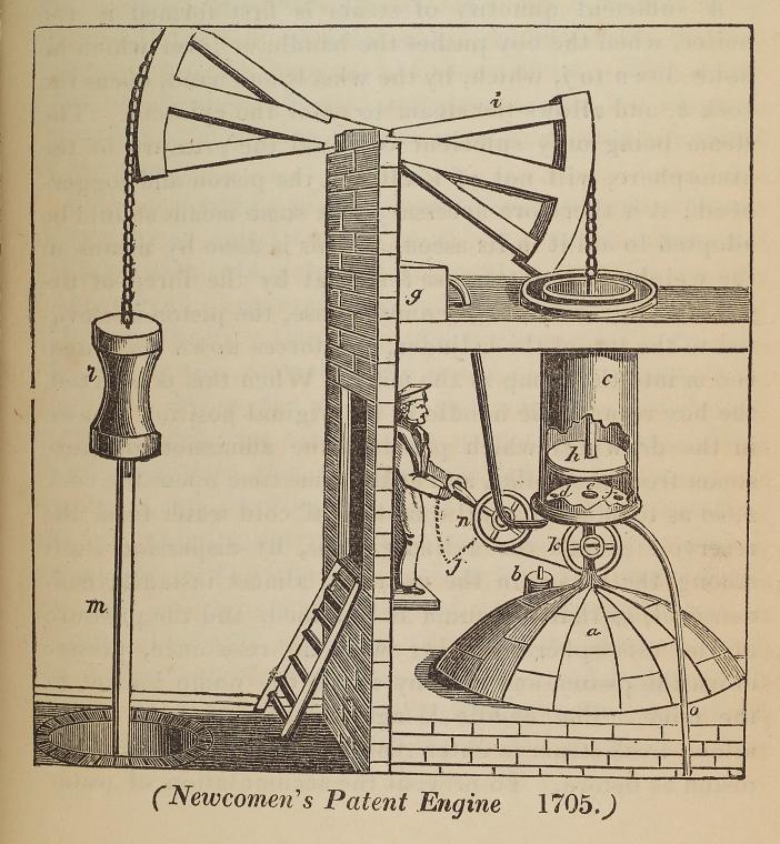 Newcomen's patent engine, 1705
