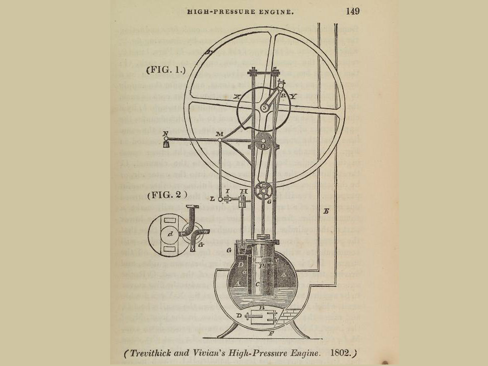 Richard Trevithick and Andrew Vivian's high-pressure engine, 1802