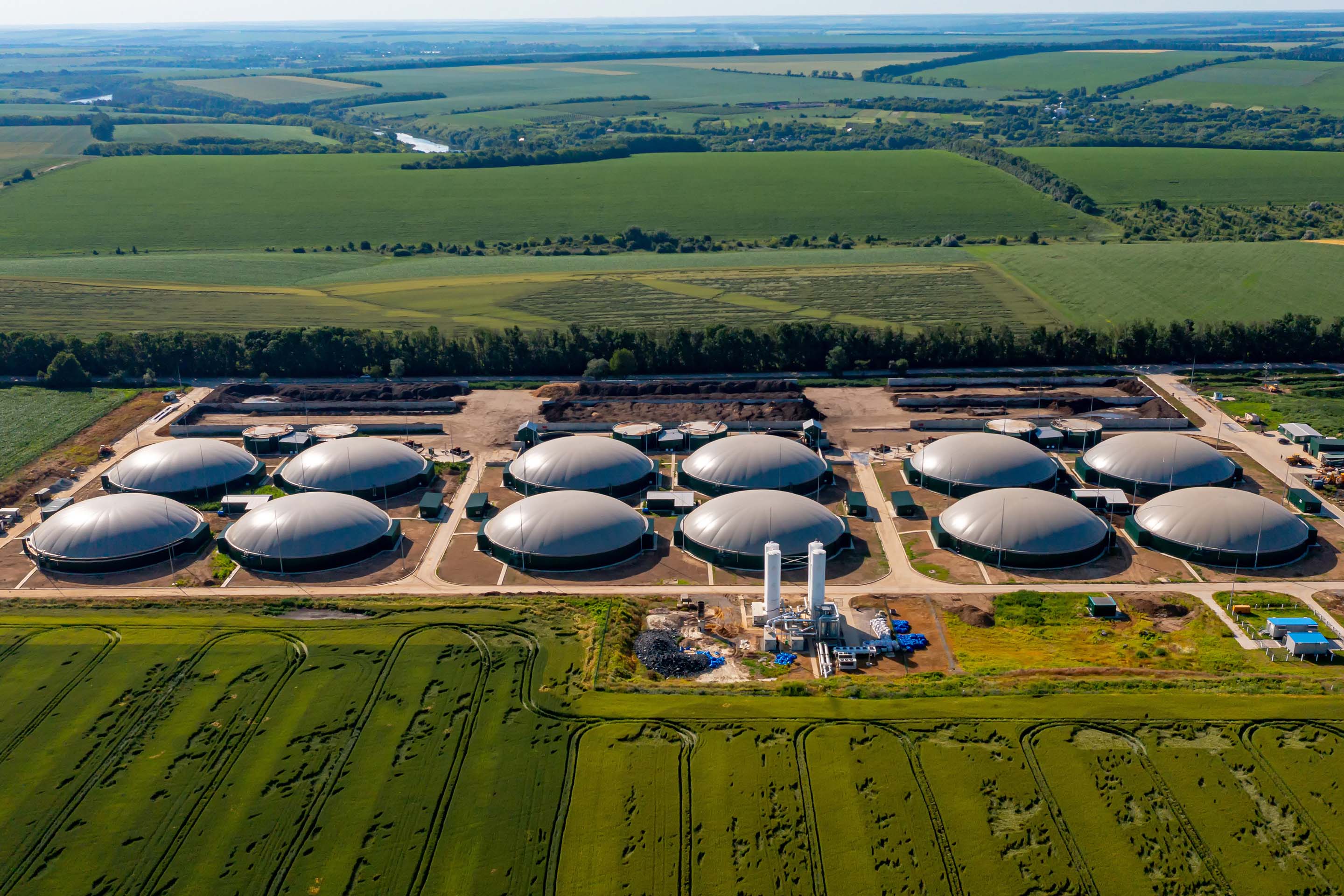 Accelleron  - An image showing a biogas plant