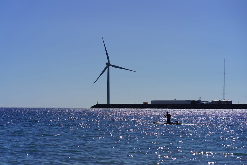 Atlantic Ocean Shore, Wind Turbines