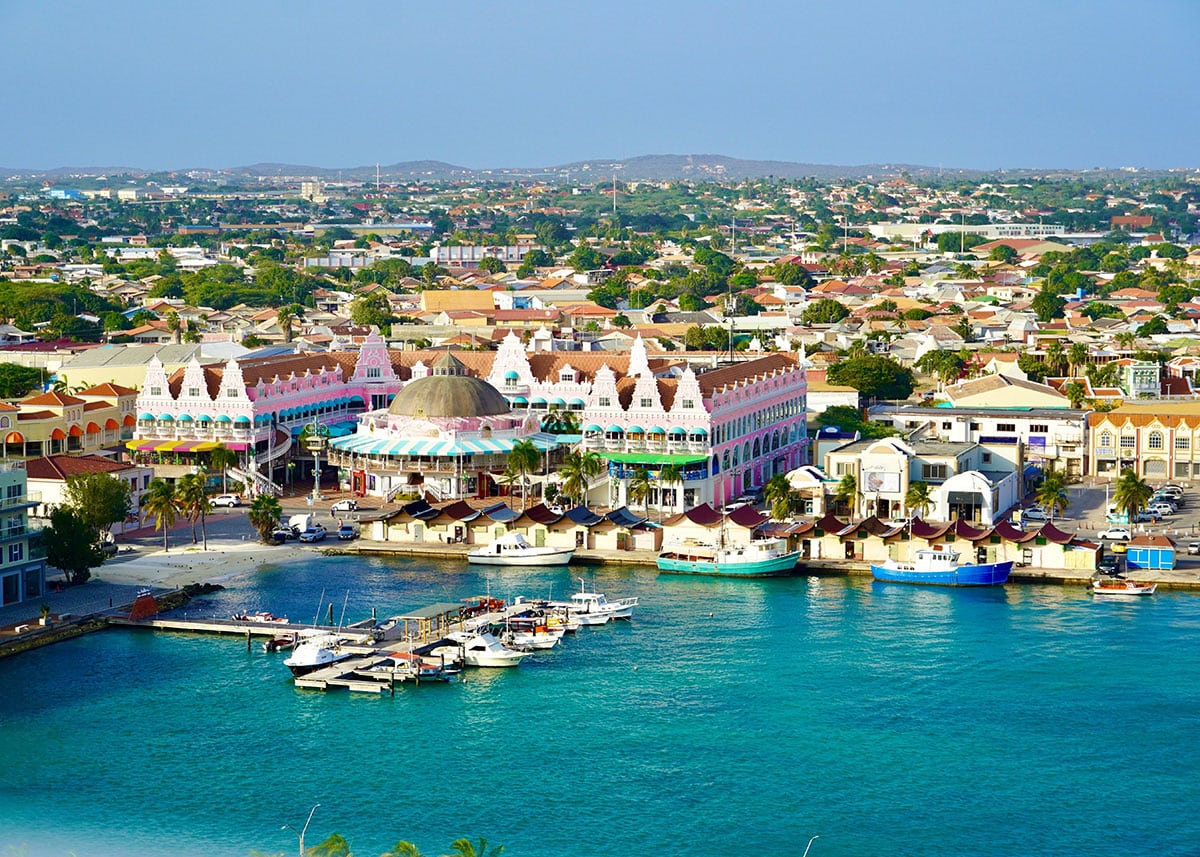 An image of Aruba to highlight Accelleron and WEB Aruba partnership